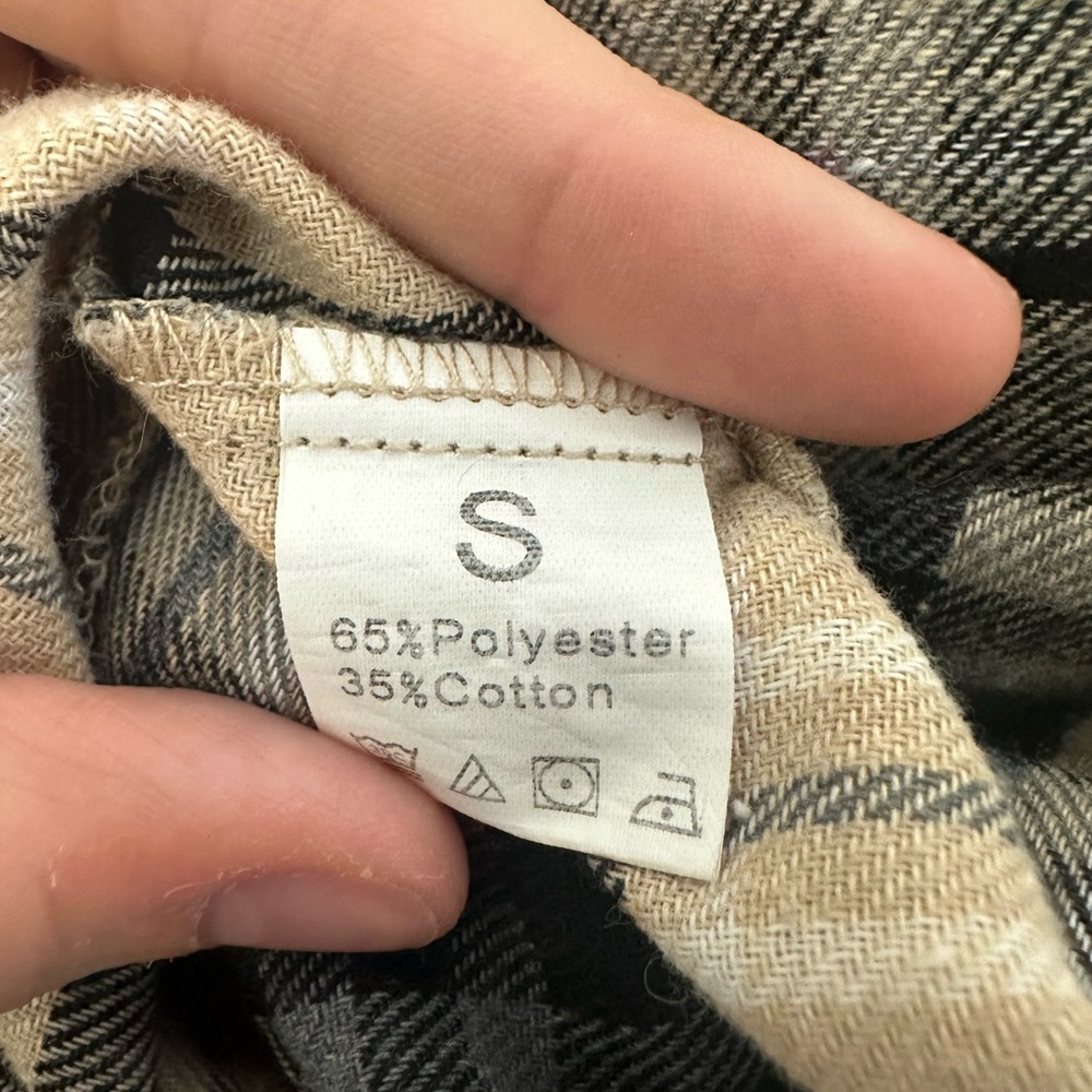 ROMWE | Flannel Button-Up Top - Picture 10 of 10